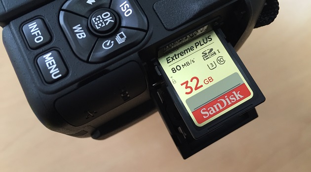 SanDiskのSDカードとPENTAX K-70