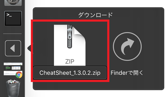 CheatSheetのZipファイル